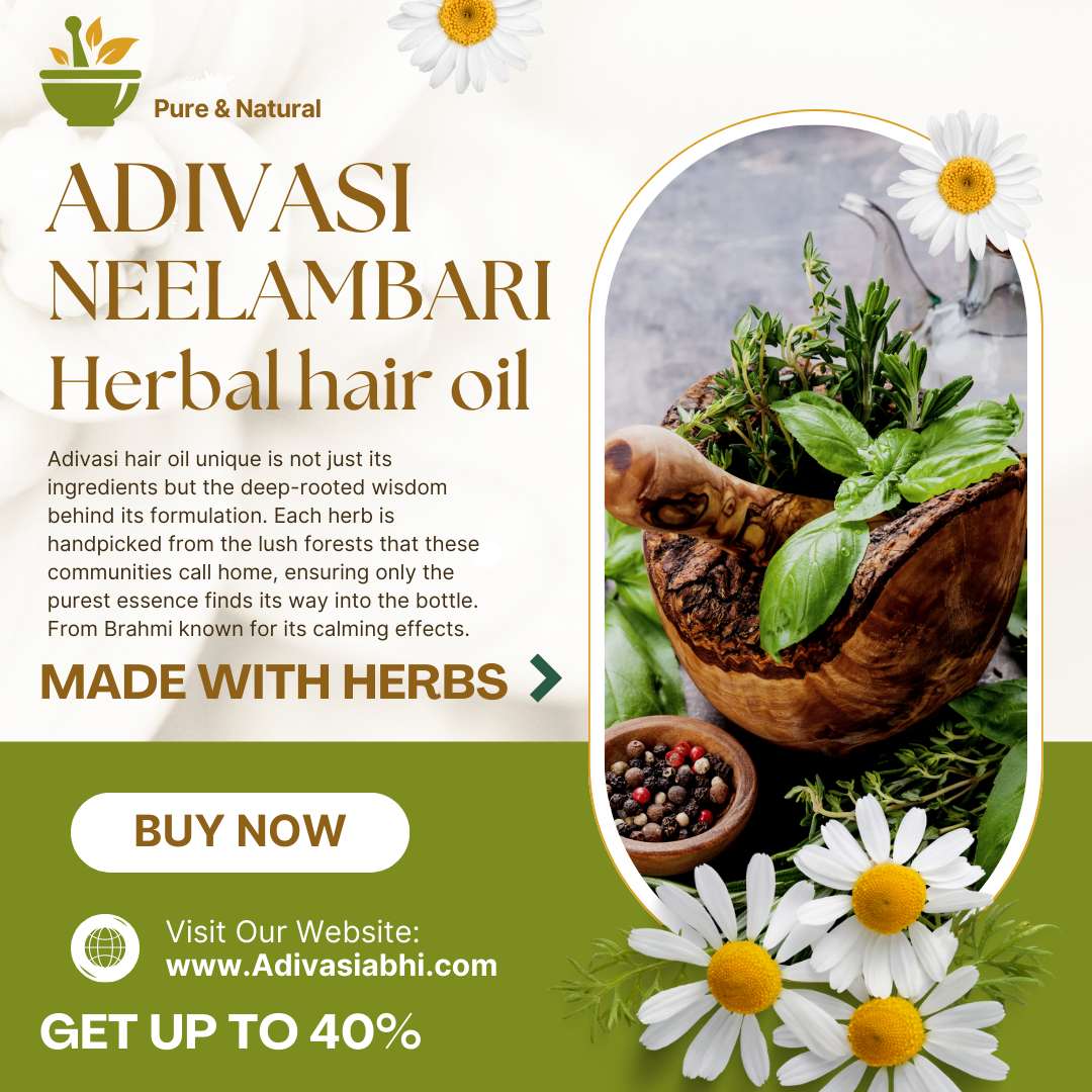Adivasi Neelambari Herbal hair Oil (4.9 ⭐⭐⭐⭐⭐ 94,553k+ REVIEWS)